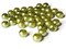 40 12mm Large Hole Pearls Light Green Pearl Beads Round Plastic Pearl Beads